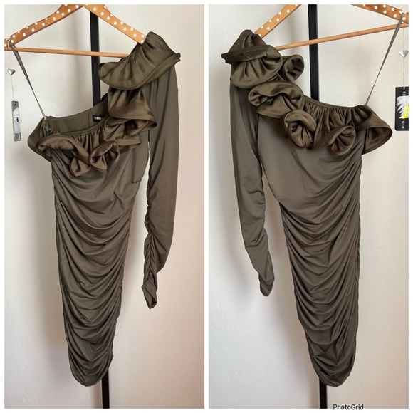 Forever Unique Dresses & Skirts - Forever Unique Tallulah Olive Green Dress
